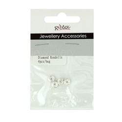 AussieSuperStore Jewellery Making Supplies JF Spacer Diamante Rondelle (in 2 colors) JF Spacer Diamante Rondelle | Jewellery Making Accessories